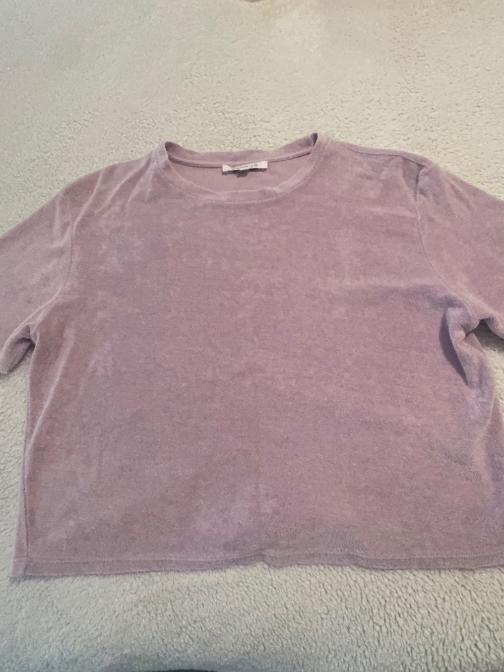 DANNIJO Terry Cloth Crop Top | Boxy Fit | Size M